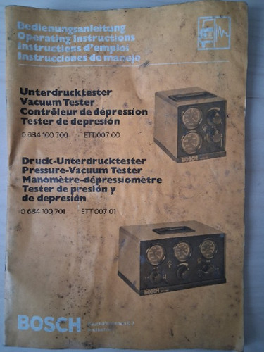 Bosch unterdrucktester ett - bosch,